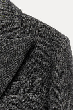 HERRINGBONE WOOL BLAZER ZW COLLECTION - Zara фото 10
