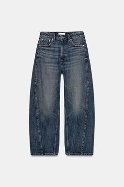 JEANS TRF BAGGY BALLOON TIRO MEDIO / Azul medio - Zara фото 6