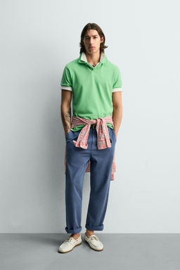 POLO PIQU? REGULAR FIT / Verde manzana