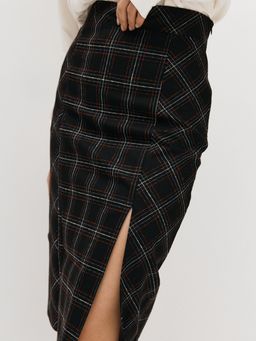 Юбка длинная с разрезом