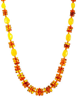 Стильные бусы из натурального балтийского янтаря