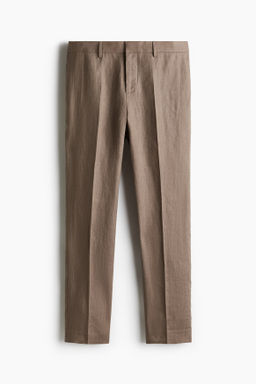 Pantal?n de traje en lino Slim Fit