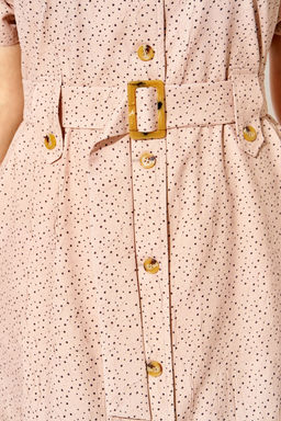 Платье Liliana 1521 кофе+горох