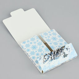 Цена за 5 шт. Коробка для шоколада новогодняя «Спешу поздравить», с окном, 10×1×10 см