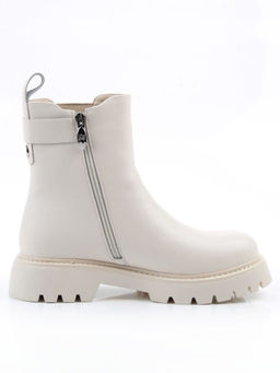 04-PAT17-2Z MILK Ботинки зимние женские (натуральная кожа, 100% шерсть)