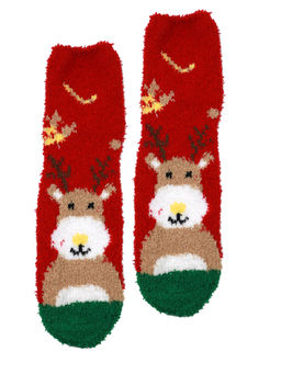 Носки НГ махровые р.35-40 Christmas Олень - Krumpy фото 3