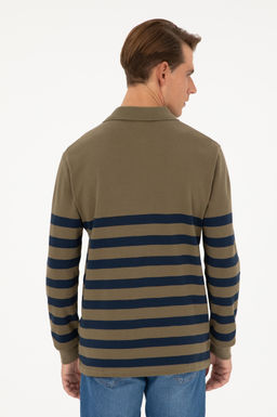 U. S. Polo Assn / Мужской свитшот цвета хаки - U.s. polo assn фото 5