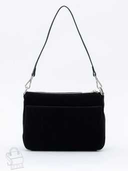 Сумка женская кожаная 8269PEF black Polina&Eiterou  в Новосибирске