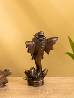 Сувенир «Голова слона», 7×3.5×11.5 см, латунь