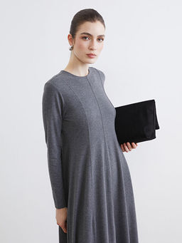 Bisiklet Yaka Klo? Elbise