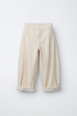 BARREL CORDUROY TROUSERS