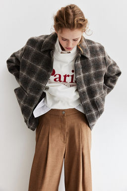 Pleat-front twill trousers - H&m фото 3