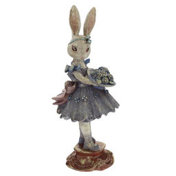 Фигурка декоративная "Зайка", L14 W13,5 H34 см
