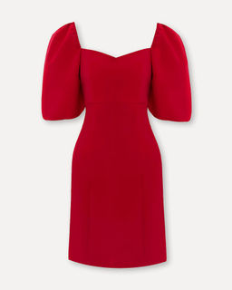 Приталенное платье с рукавами-буф - Incity фото 5