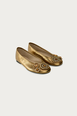BAILARINA PIEL MARISA BERENSON X ZARA / Oro