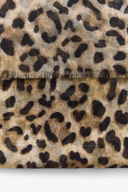 ANIMAL PRINT MODAL SCARF - Zara фото 2