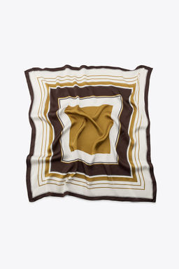 STRIPED PRINT SCARF