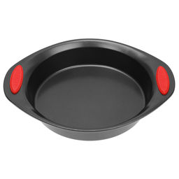 Форма для выпечки с антипригарным покрытием 31,2х26см Дебют, h5см, с силиконовыми накладками, цвет - графит (Китай) - Домашняя мода фото 2