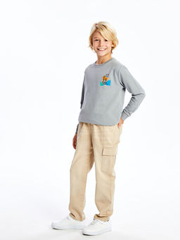 Beli Lastikli Erkek ?ocuk Kargo Jean Pantolon