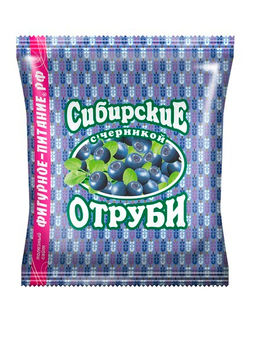 Отруби Сибирские ПШЕНИЧНЫЕ (с черникой), 200 г