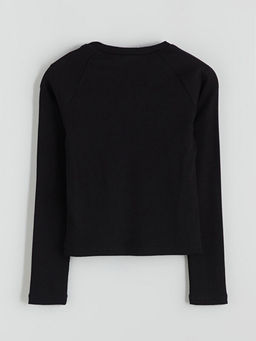 Bisiklet Yaka K?z ?ocuk Ti??rt