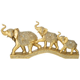 ФИГУРКА ДЕКОРАТИВНАЯ ТРИ СЛОНА 33,4*6,9*16 СМ