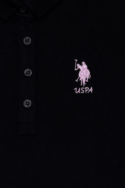 Черная базовая футболка для девочки - U.s. polo assn фото 6