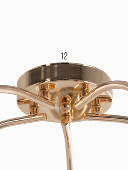 Люстра 12276/5FGD, 5×40 Вт, E27, 64×18×23 см, золото