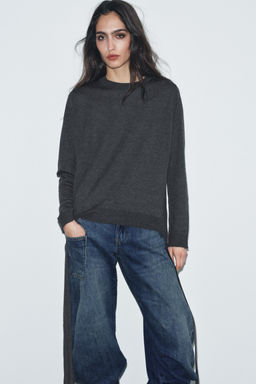 KNIT JUMPER WITH SIDE STRAPS - Zara фото 2