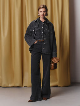 Джинсы wide leg с высокой посадкой / Zarina