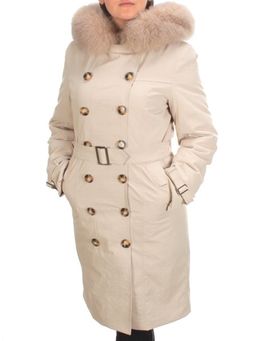 21002 BEIGE Пальто зимнее женское MAILILUO (150 гр. холлофайбера) - Fashion фото 3