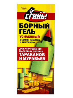 Средство от тараканов Дохлокс Сгинь №76, гель, борный, усиленный, флакон, 100 мл
