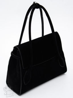 Сумка женская кожаная 2424YF black Polina&Eiterou