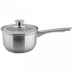 "Zeidan" Сотейник из нержавеющей стали 2,1л, д16см, 5-и степовое капсулированное дно, крышка с матовой тонировкой, внутренняя - зеркальная полировка, снаружи - матовая полировка, подарочная упаковка (Китай) Подходит для всех видов плит, включая индук