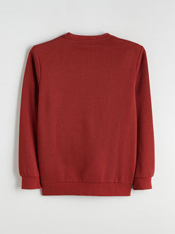 Bisiklet Yaka Erkek Sweatshirt