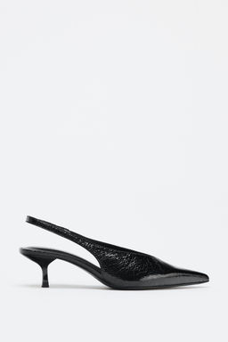 SLINGBACK HIGH-HEEL SHOES - Zara фото 12