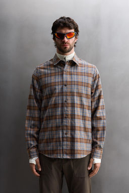 CHECK LYOCELL - WOOL SHIRT - Zara фото 2