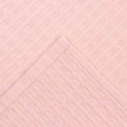 Набор кухонных полотенец Доляна, цвет розовый, 35х60см-2шт, 100% хл, вафля, 220 гр/м2  фото 4