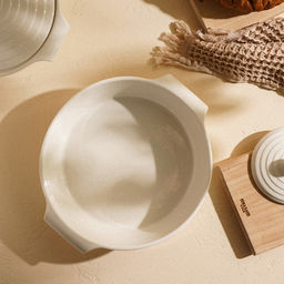 Форма для выпечки SL Home «Санторини», 2.2 л, 28.8×25.6×6 см, жаропрочная керамика, белая