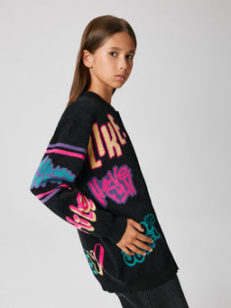 ACOOLA / Кардиган детский для девочек Amalia черный  фото 3