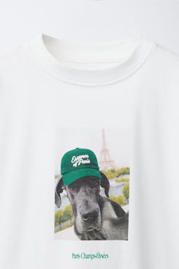 DOG PRINT T-SHIRT - Zara фото 3