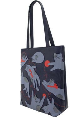 Сумка с аппликацией ДС-517-284 синий - Protege фото 6