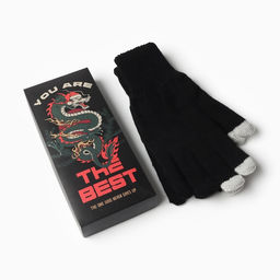 Перчатки мужские новогодние меховые KAFTAN The best, размер 22