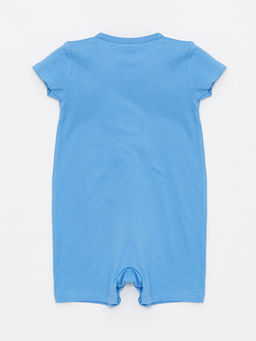 Bisiklet Yaka K?sa Kollu Bask?l? Erkek Bebek Tulum 2li - Waikiki фото 3