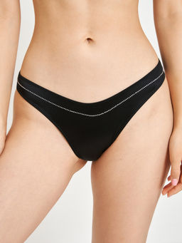 Infinity / Трусы стринги-бразилиано жен 3шт. Nur черный - Infinity Lingerie фото 3