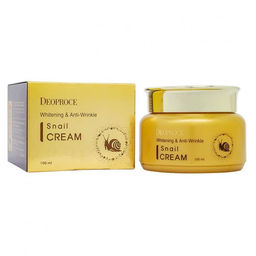 Deoproce Whitening & Anti-Wrinkle Snail Cream, 100ml - Отбеливающий антивозрастной крем для лица с экстрактом улитки