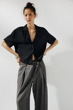 FLOWING SHIRT WITH POCKET - Zara фото 20