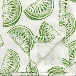 Скатерть 150х145см Астурия зеленый, длина стола до 110см, на 4 персоны, рогожка (хлопок 100%) 171г/м2, упаковка классическая, пакет ПВХ 28х41см, Домашняя мода (Россия)  фото 3