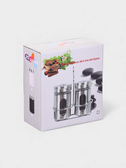 Набор для специй "Стиль" 2 шт, на подставке, 130 мл