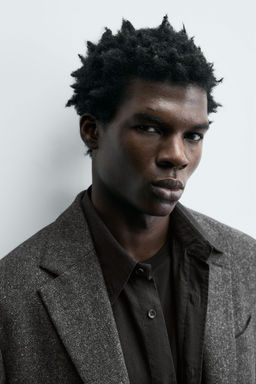 LIMITED EDITION TEXTURED WOOL BLEND SUIT BLAZER - Zara фото 4